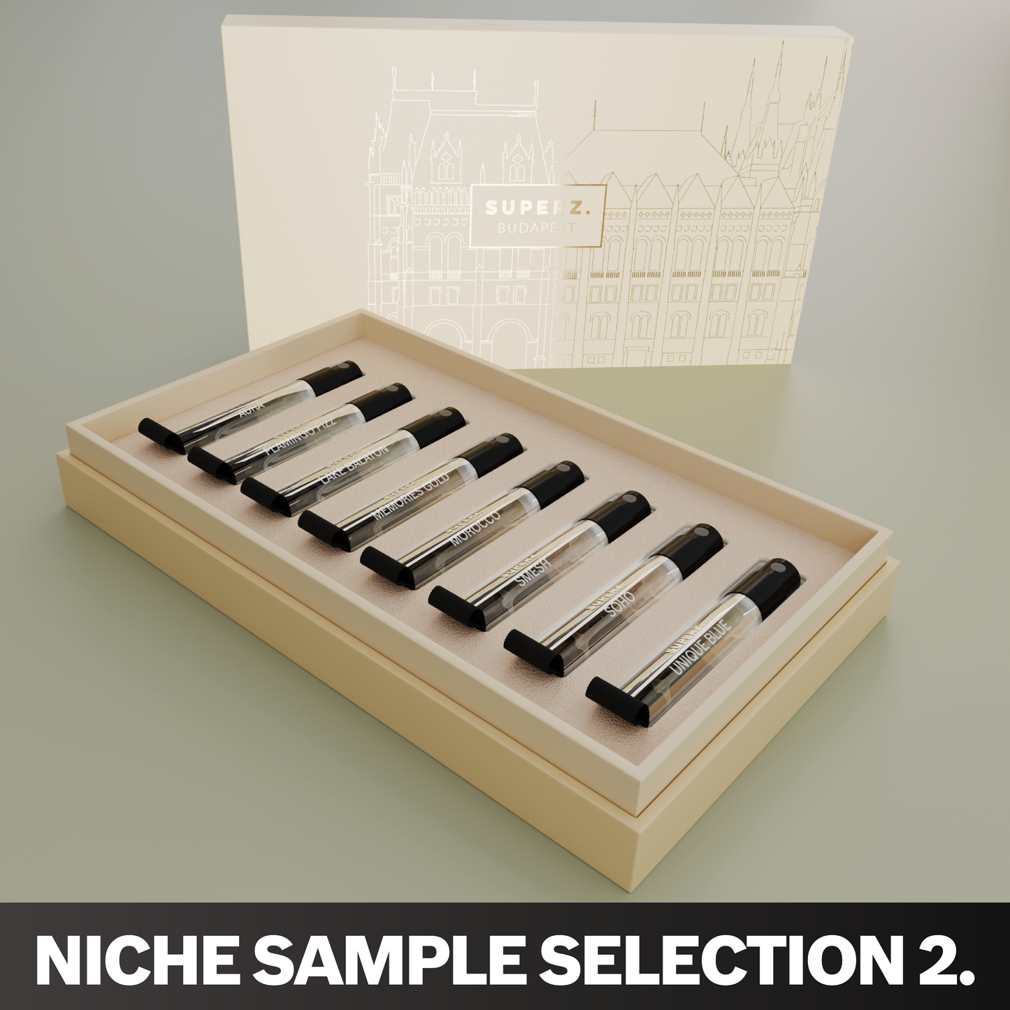 SÉLECTION D'ÉCHANTILLONS DE NICHE 2. - 8x2 ml - Extrait de parfum - EN COFFRET CADEAU