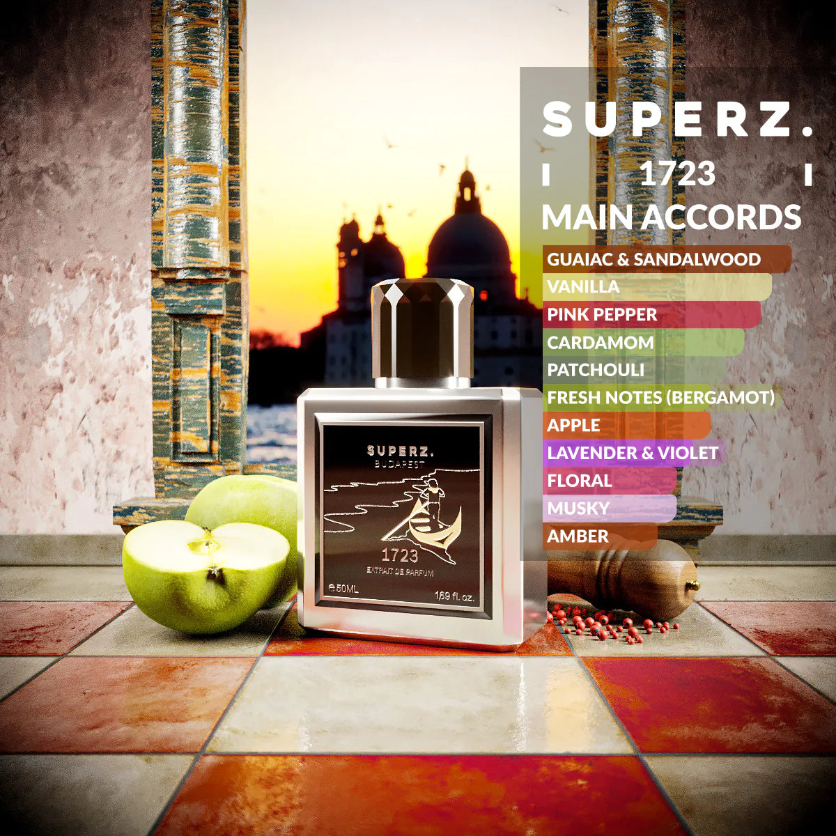 1723 - 50 ml Extrait De Parfum - Homme