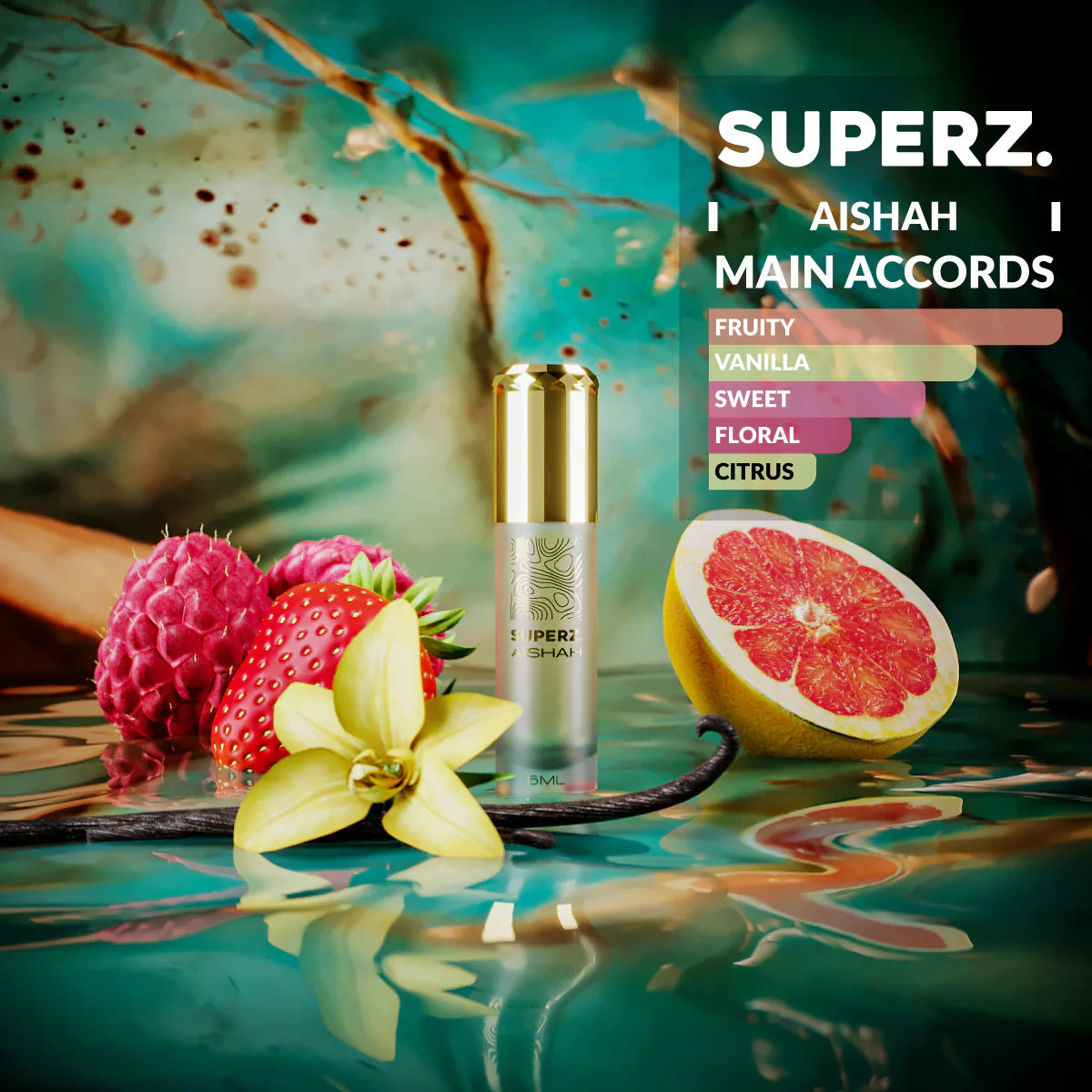 Aishah - 6 ml Exkluzívny 100% parfumový olej - Pre ženy