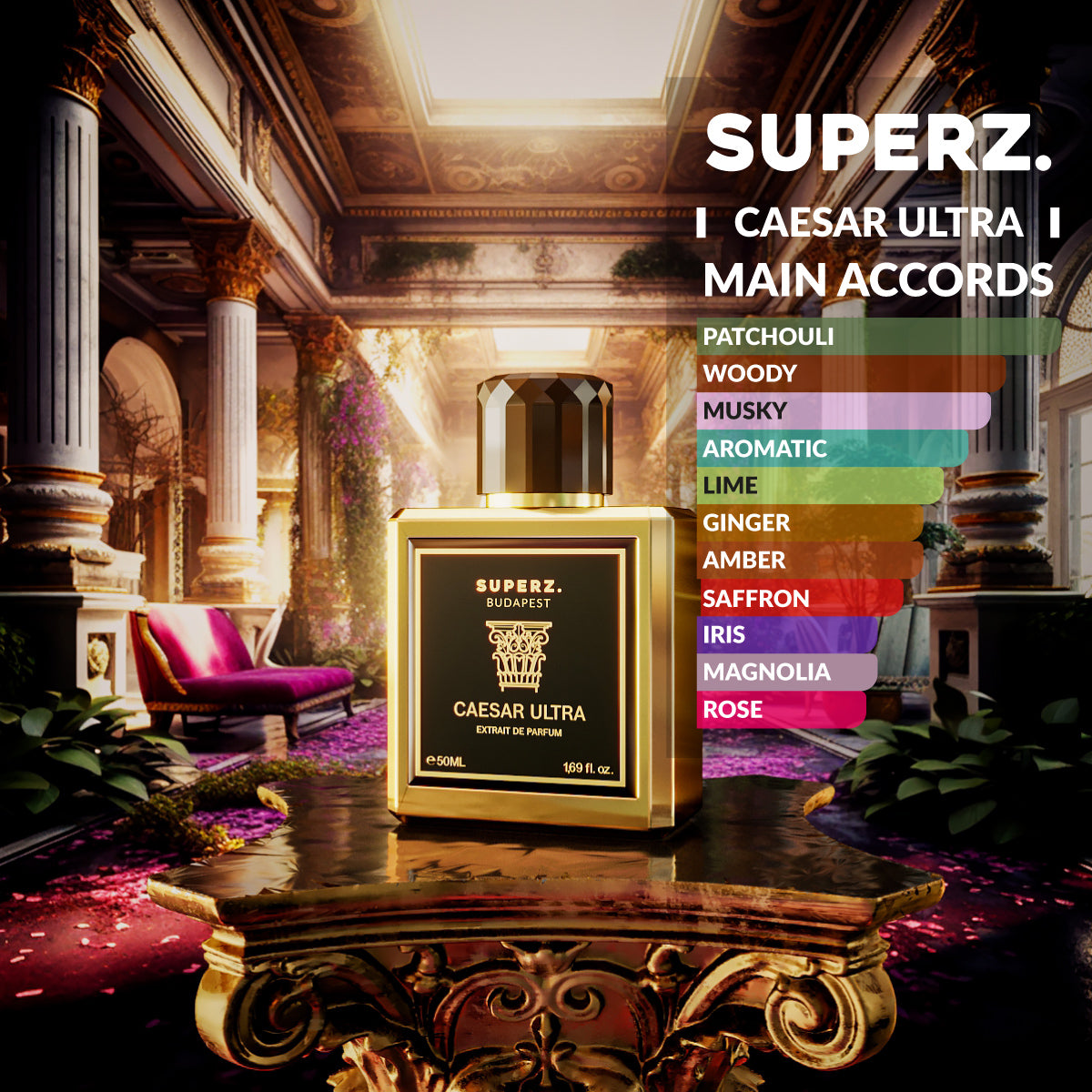 Caesar Ultra - 50 ml Extrait De Parfum - Man - with new box design