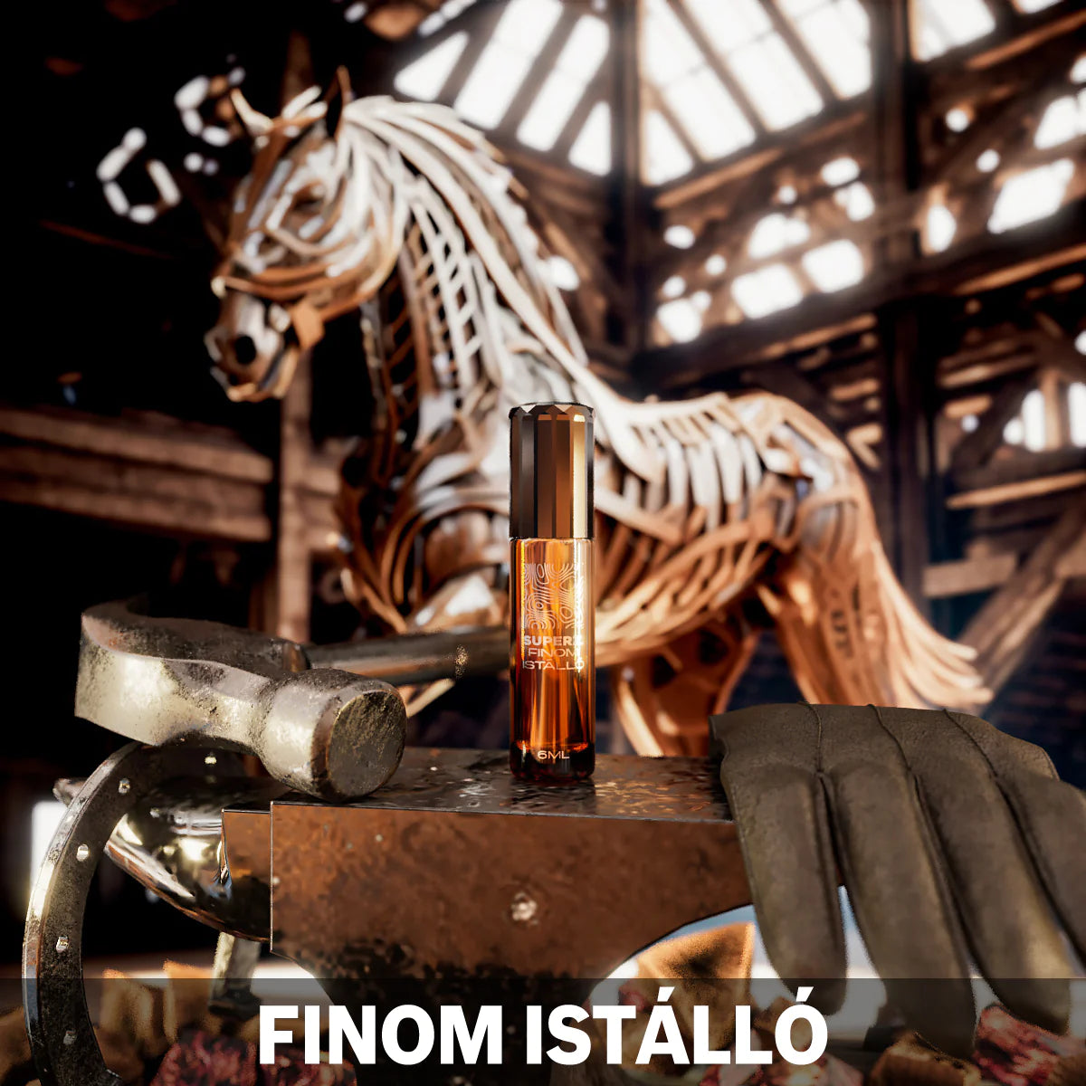 Finom Istálló - 6 ml Huile de parfum exclusive 100% - Homme