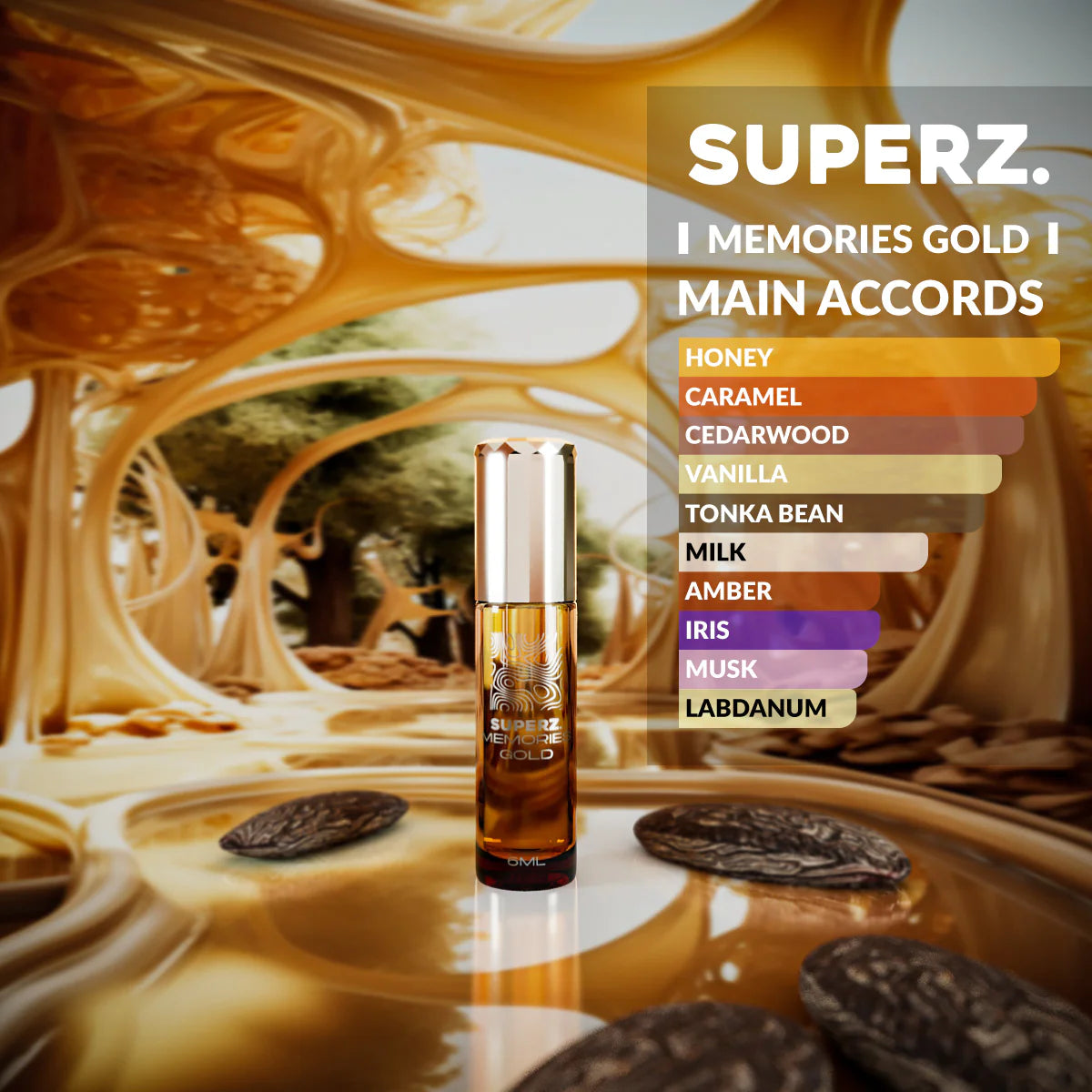 Memories Gold - 6 ml Exkluzívny 100% parfumový olej - Unisex