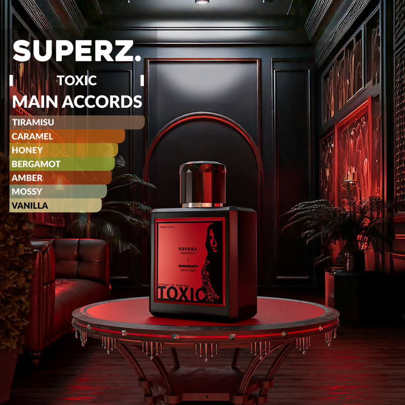 SUPERZ. x BACKOFF de Tóth Andi - Toxic - 50 ml Extrait de Parfum - Unisexe