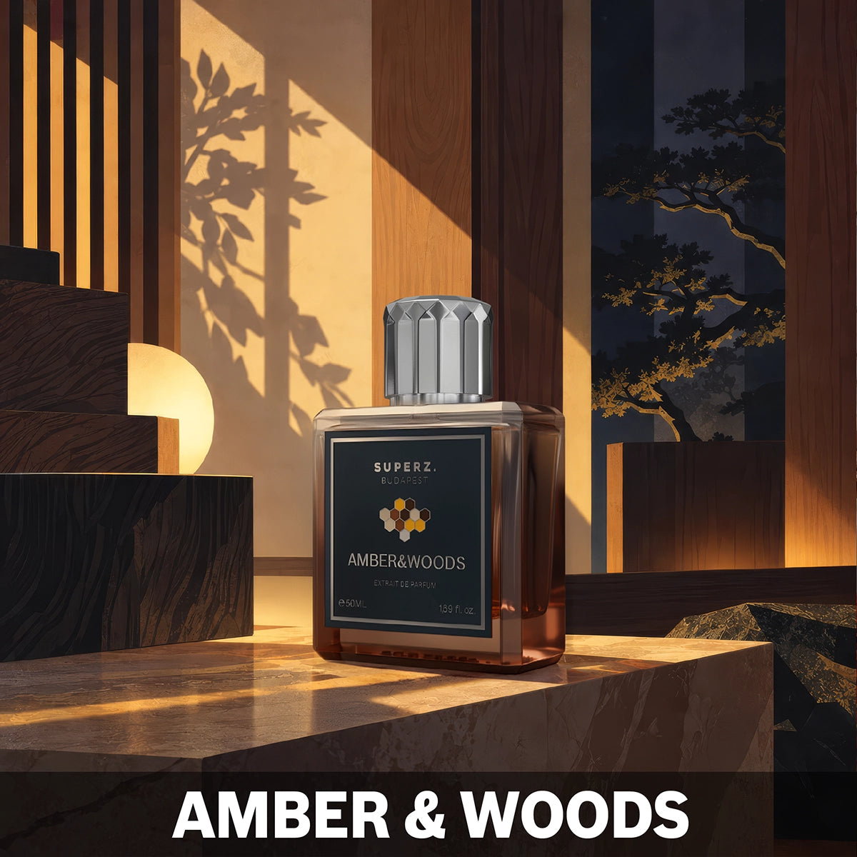 Amber&Woods - Extrait de parfum 50 ml - Unisexe