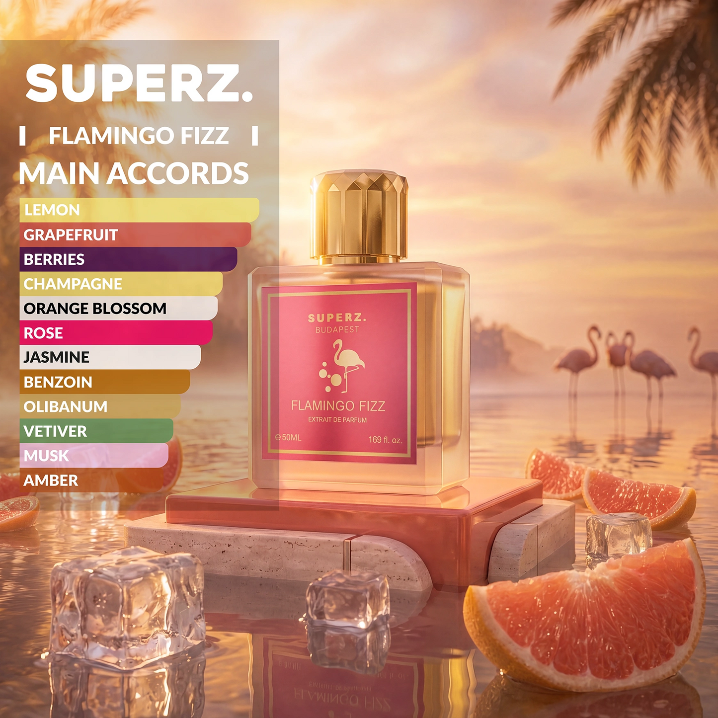 Flamingo Fizz - 50 ml Extrait De Parfum - Unisexe