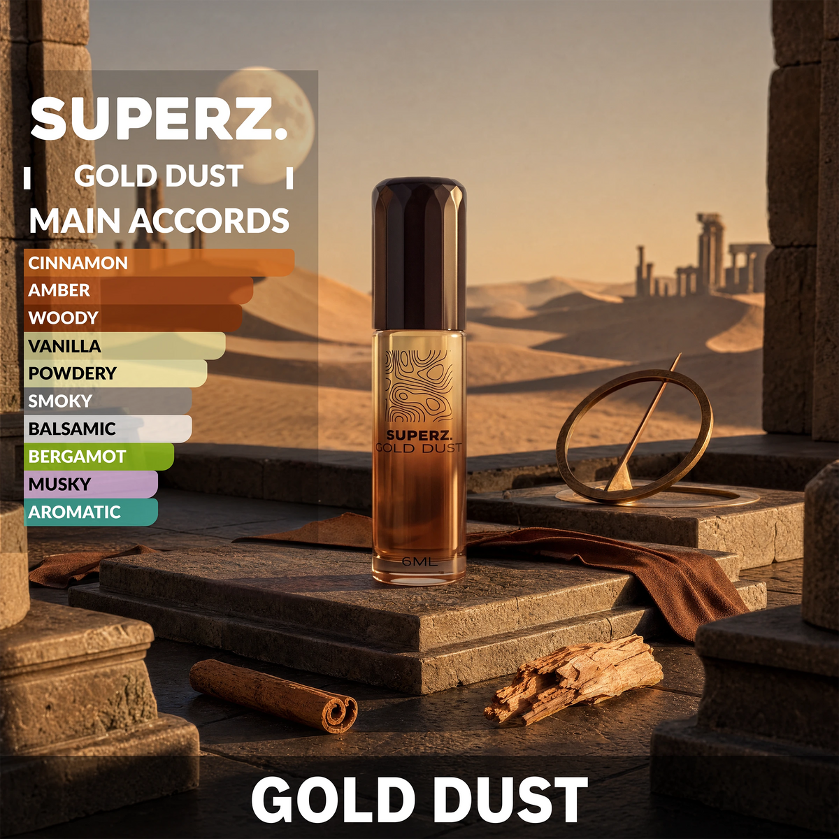 Gold Dust - 6 ml Exkluzívny 100% parfumový olej - Pre mužov