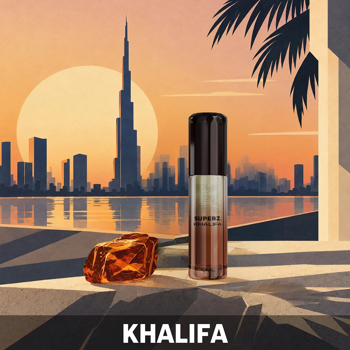 Khalifa - 6 ml exklusives 100% Parfümöl - Herren - im neuen Design!
