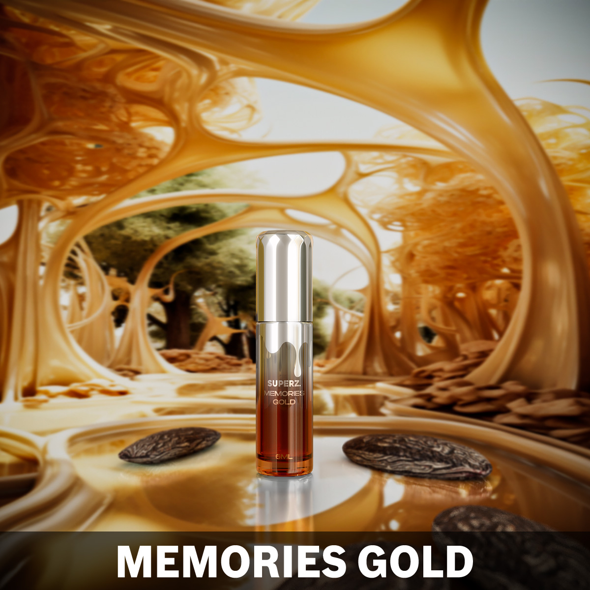 Memories Gold - Huile parfumée exclusive 100 % 6 ml - Unisexe