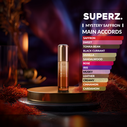 Mystery Saffron - 6 ml Huile de parfum exclusive 100 % - Unisexe