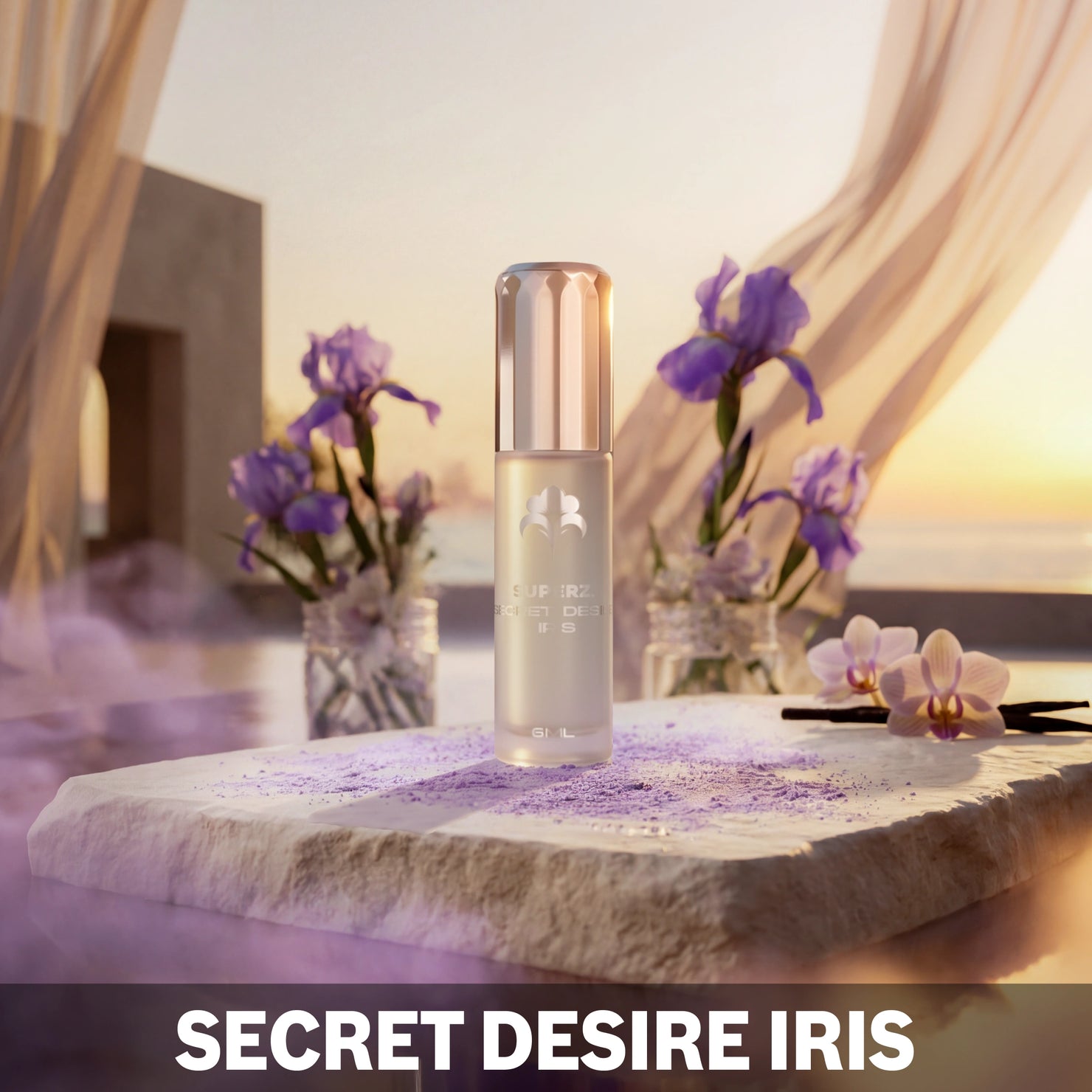 Secret Desire Iris - 6 ml Exclusive 100% Perfume oil - Unisex