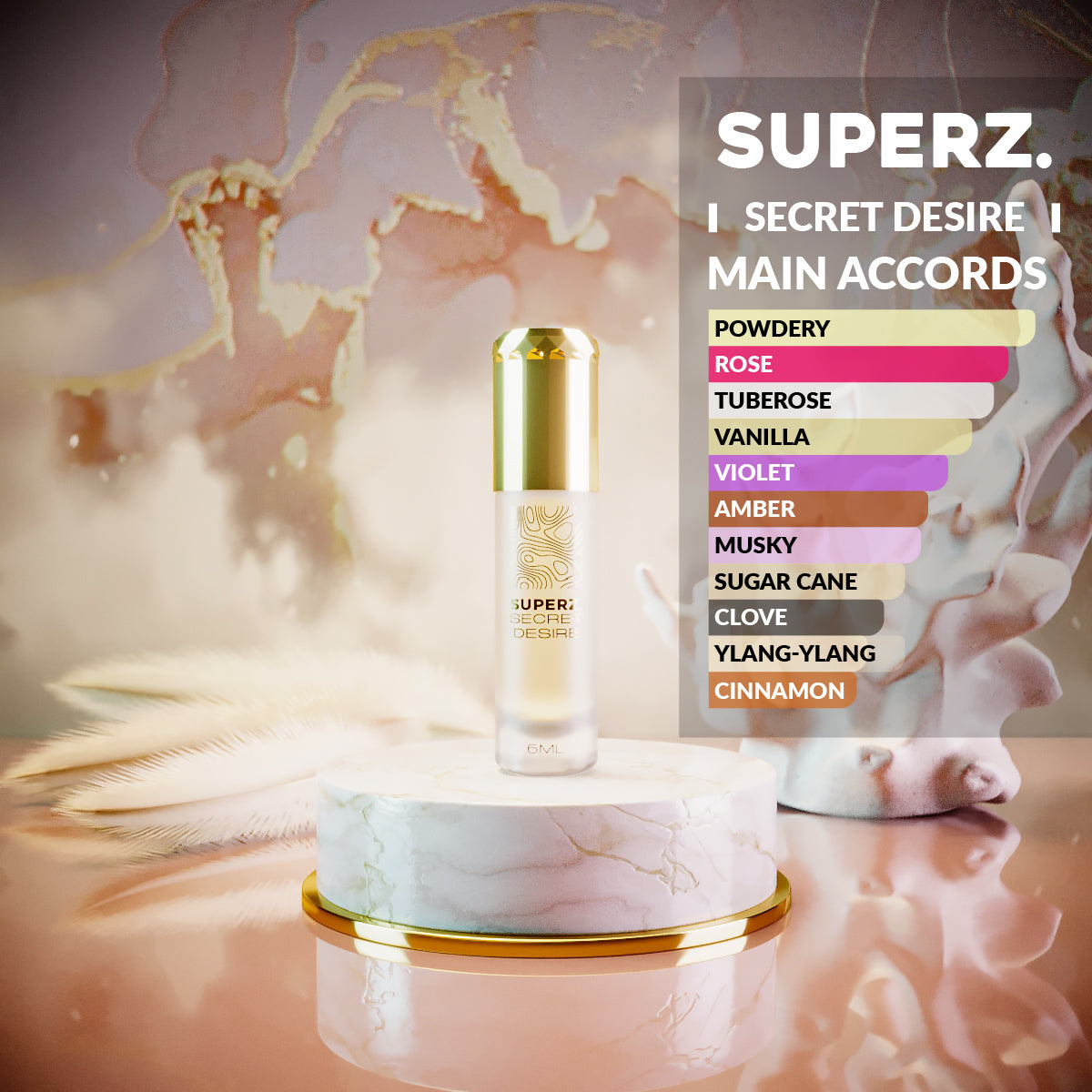 Secret Desire - 6 ml Exkluzívny 100% parfumový olej - Pre ženy