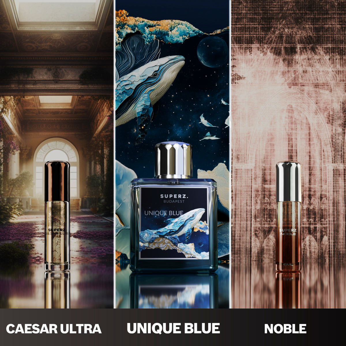 Celestial Empire - Unique Blue 50ml & Noble 6ml & Caesar Ultra 6ml - Pre mužov/Unisex