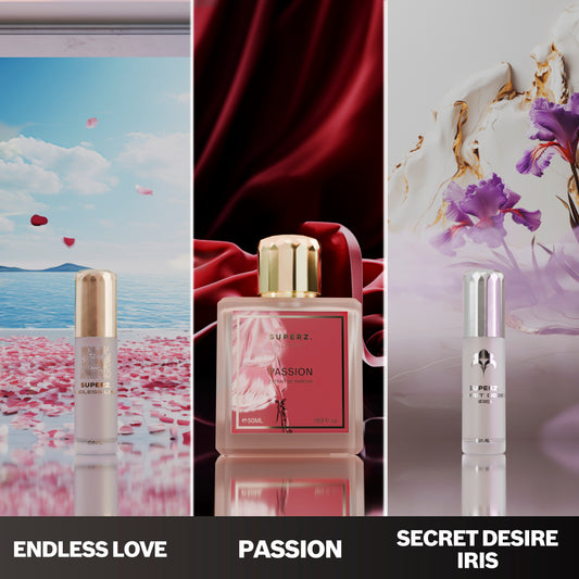 Forbidden Elegance - Passion 50ml & Secret Desire Iris 6ml & Endless Love 6ml - Woman/Unisex
