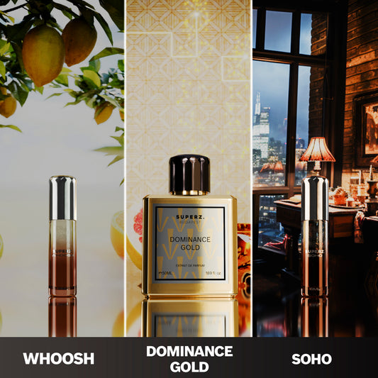 Power of freedom - Dominance Gold 50ml & Soho 6ml & Whoosh 6ml - Man/Unisex