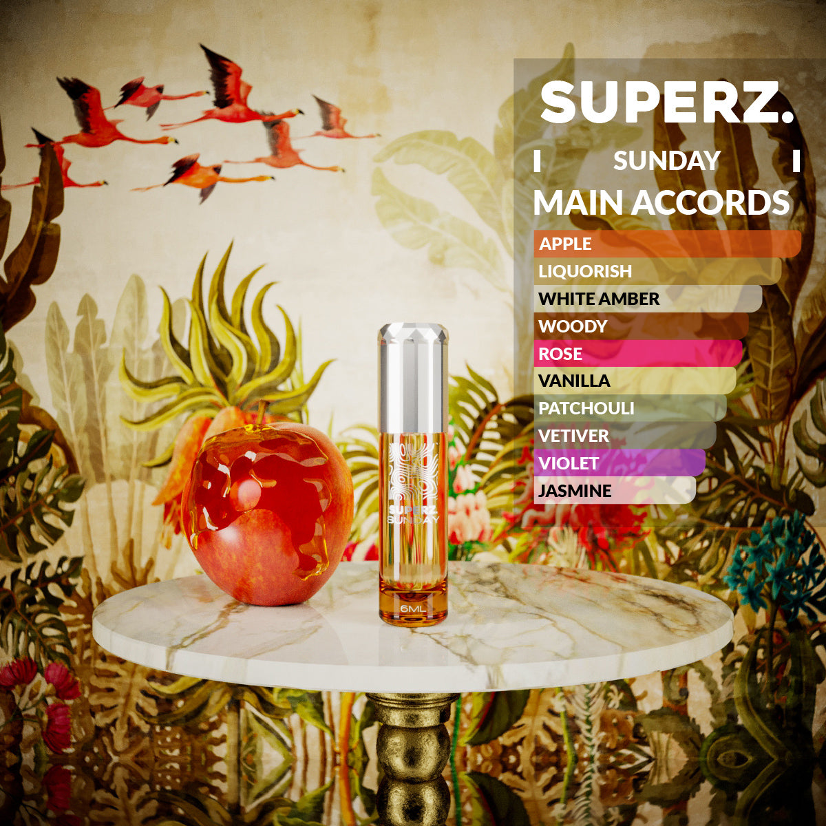 Sunday - 6 ml Exkluzívny 100% parfumový olej - Unisex