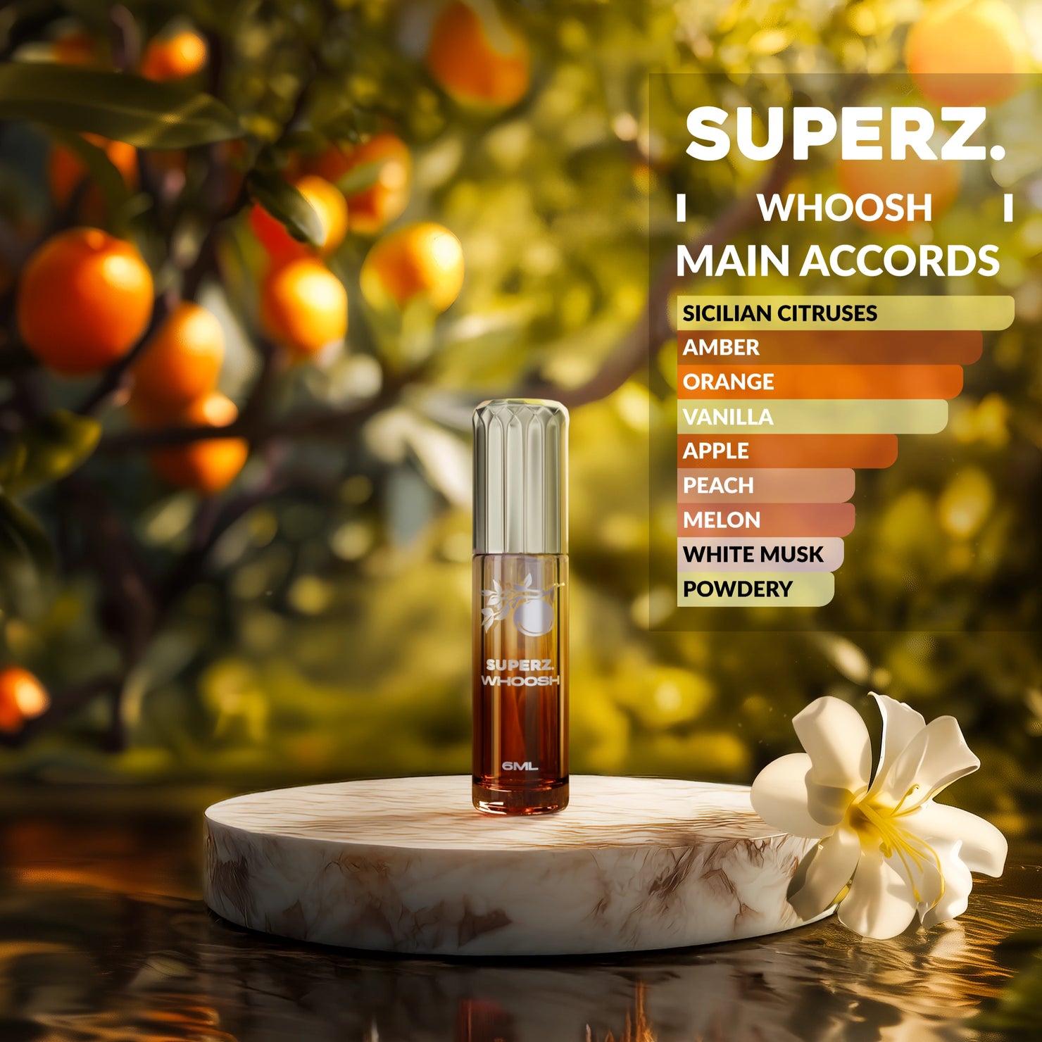 Whoosh - 6 ml Exkluzívny 100% parfumový olej - Unisex - V novom balení!
