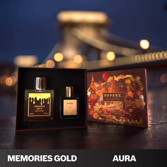 Gift Box - Memories Gold 50ml & Aura 10ml - Unisex